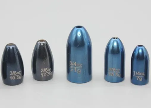 軍用グレードのタングステン合金釣りシンカー：リードシンカーと比較して、優れた腐食抵抗と10年の寿命